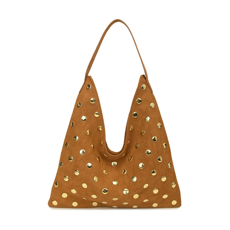 Fashion Suede Solid Color Hasp Large Capacity Shoulder Bags 2026 Hot Sale Commuting Sweet Versatile Youth Women's Handbags