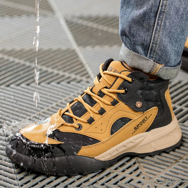 Large size 49 Safety Shoes Men Anti-Smash Anti Puncture Work Shoes Outdoor Men's Hiking Shoes Indestructible Sneakers Men Boots