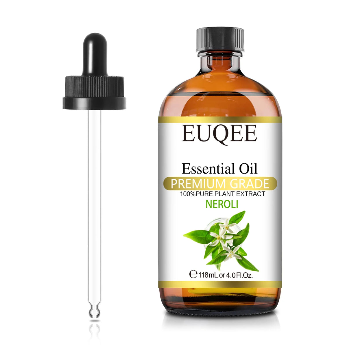 EUQEE 118ML Natural Essential Oil For Humidifier Diffuser Lemon Eucalyptus Helichrysum Copaiba Grapefruit Cedarwood Aroma Oils