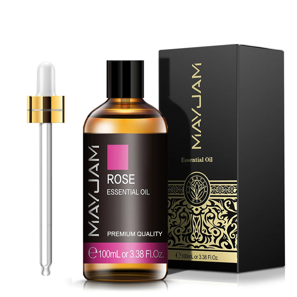 MAYJAM 100ML Pure Aroma Essential Oils Cinnamon Rosemary Cedarwood Lemongrass Tea Tree Oil for Massage Humidifier Soaps Candle