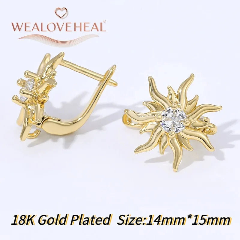 18K Gold Plated Brass Metal Leverback Earwire,Handmade DIY Earrings Findings Accessories, High Quality Heart Earring Hook Clasps