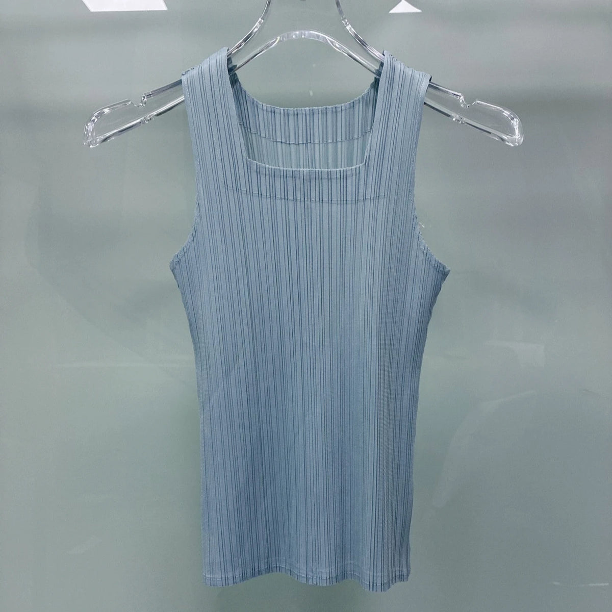 Miyake Pleated Vest 2026 Summer New Sleeveless T-Shirt Simple Fashion Elegant Casual Base Shirt Women's Lightweight Stretch Top