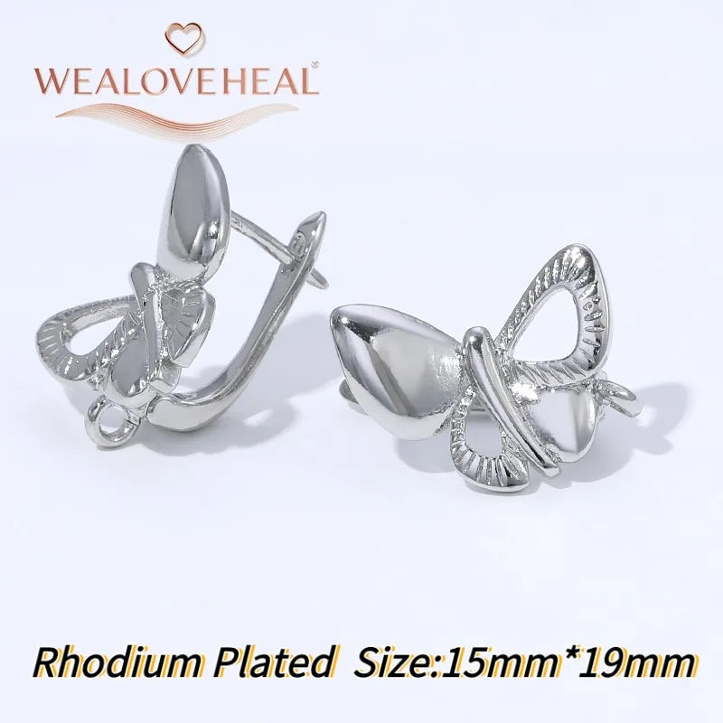 18K Gold Plated Brass Metal Leverback Earwire,Handmade DIY Earrings Findings Accessories, High Quality Heart Earring Hook Clasps