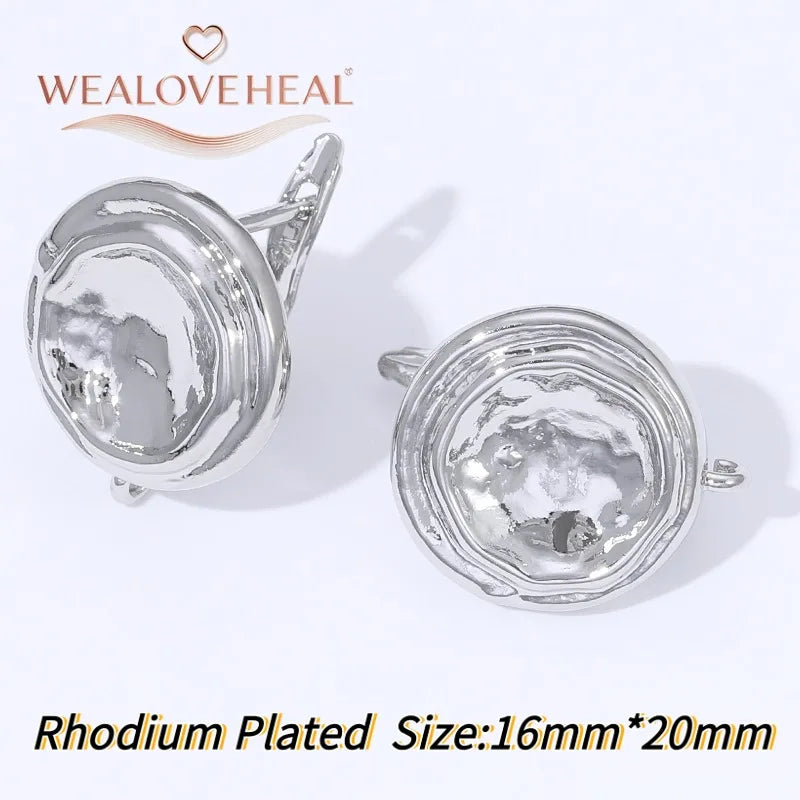18K Gold Plated Brass Metal Leverback Earwire,Handmade DIY Earrings Findings Accessories, High Quality Heart Earring Hook Clasps