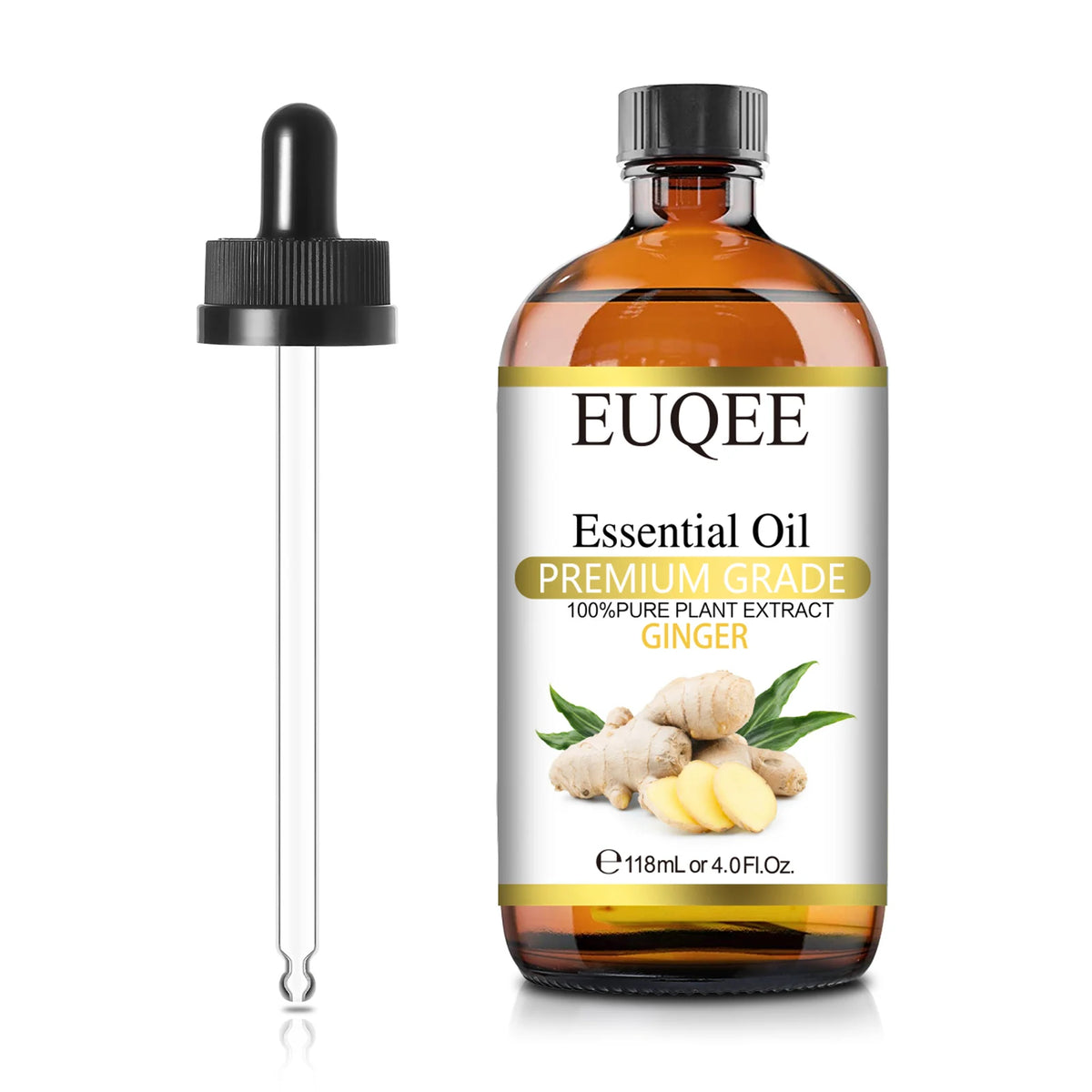 EUQEE 118ML Natural Essential Oil For Humidifier Diffuser Lemon Eucalyptus Helichrysum Copaiba Grapefruit Cedarwood Aroma Oils