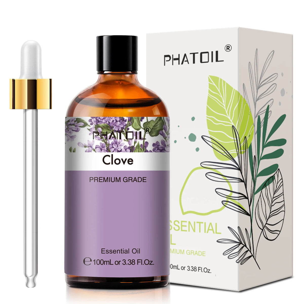 PHATOIL 100ml Pure Natural Essential Oils For Diffuser Candle Making Lavender Jasmine Vanilla Eucalyptus Aroma Essential Oil