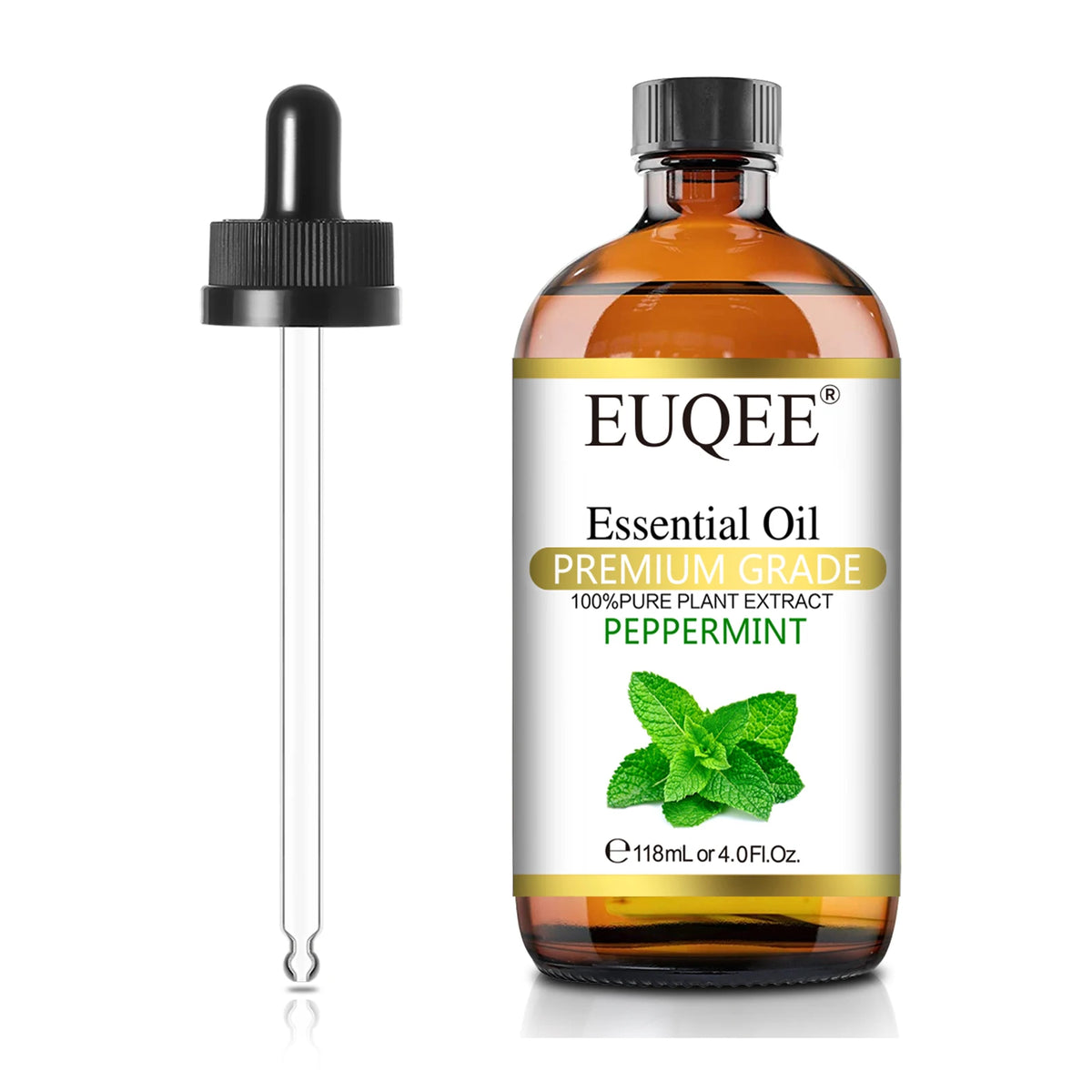 EUQEE 118ML Natural Essential Oil For Humidifier Diffuser Lemon Eucalyptus Helichrysum Copaiba Grapefruit Cedarwood Aroma Oils