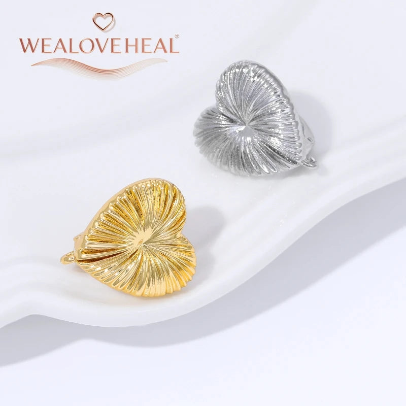 18K Gold Plated Brass Metal Leverback Earwire,Handmade DIY Earrings Findings Accessories, High Quality Heart Earring Hook Clasps
