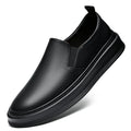 Genuine Leather Loafers for Men Stylish Casual Dress Shoes with Thick Height Increasing Sole Slip-On Breathable Business Shoes