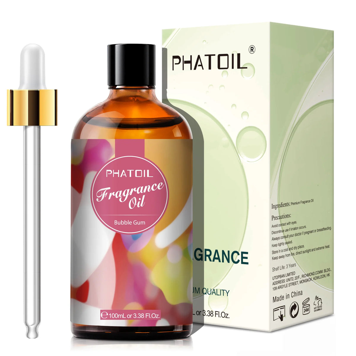 PHATOIL 100ml Flower Series Fragrance Oils For Diffuser Candle Making White Musk Bubble Gum Sea Breeze Baby Powder Aroma Oil
