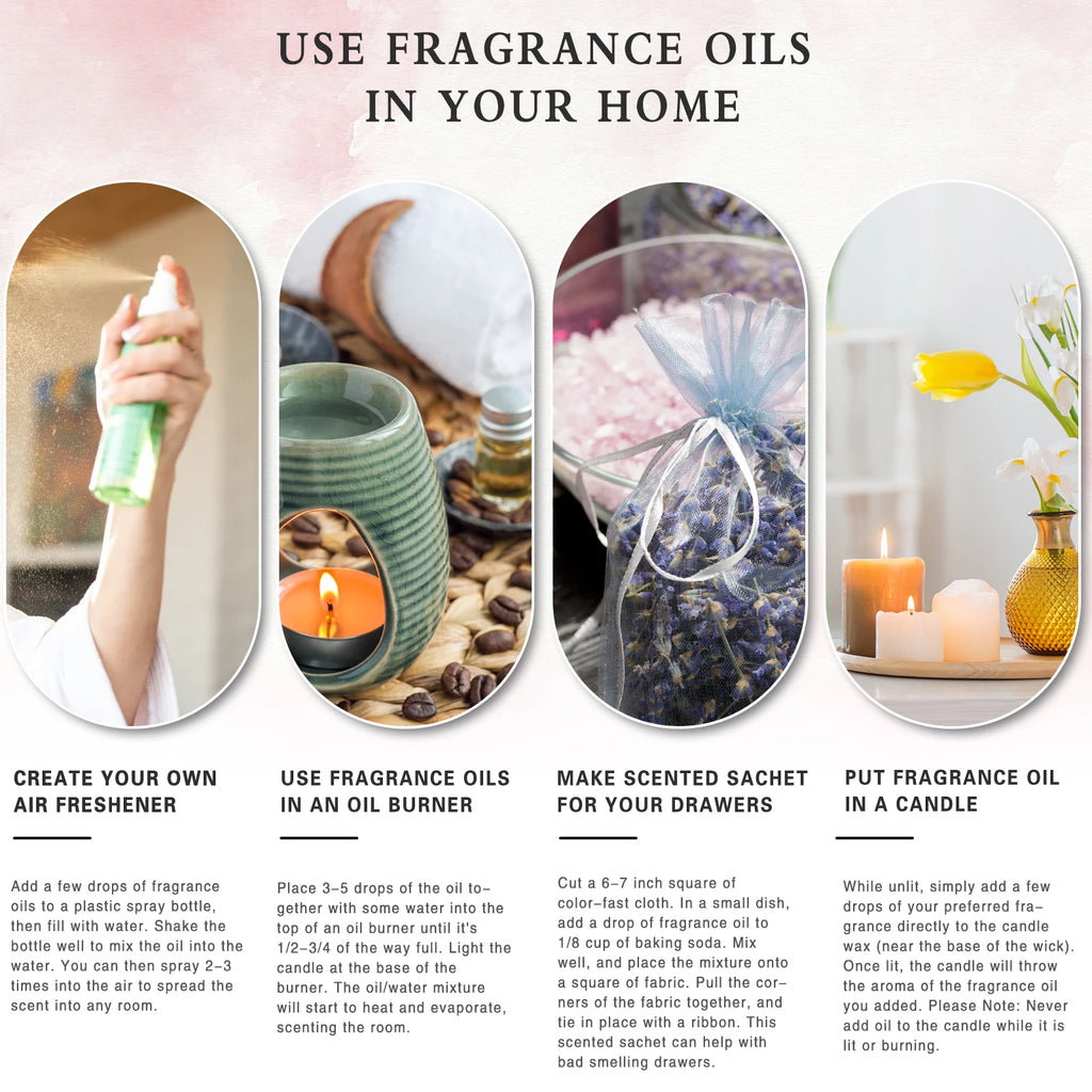 PHATOIL 100ml Flower Series Fragrance Oils For Diffuser Candle Making White Musk Bubble Gum Sea Breeze Baby Powder Aroma Oil