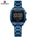 NAVIFORCE Watches for Women LCD Digital Waterproof Steel Band Female Casual Fashion Luxury Daily Wear Hot Sale Wristwatch NF5047