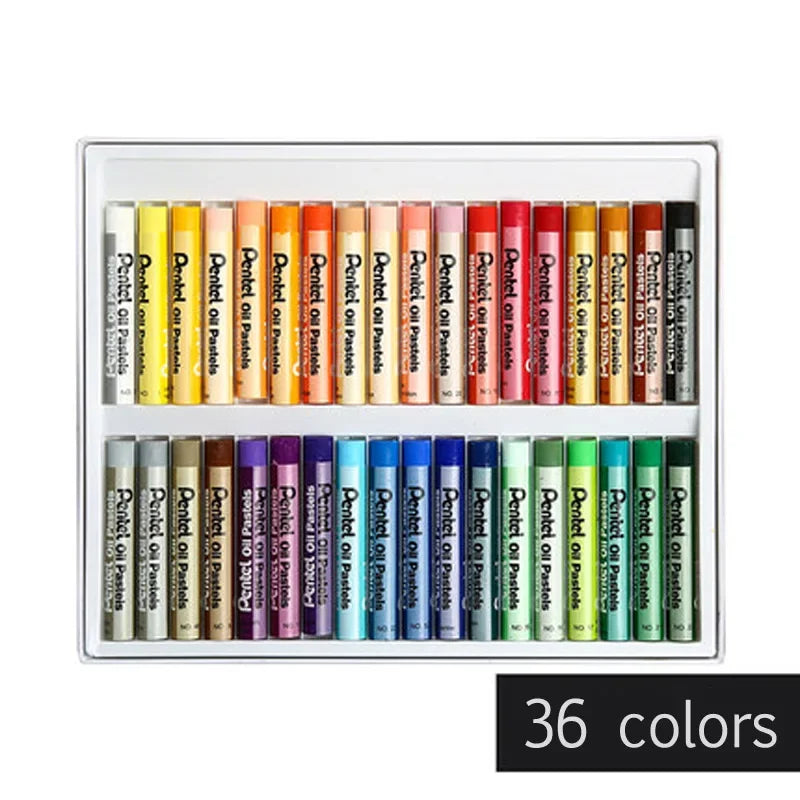 12-50Colors Japan Pentel Oil Pastels Color Paintings Fine Art Crayons Graffiti Eco-friendly Soft Crayons Art Supplies Stationery
