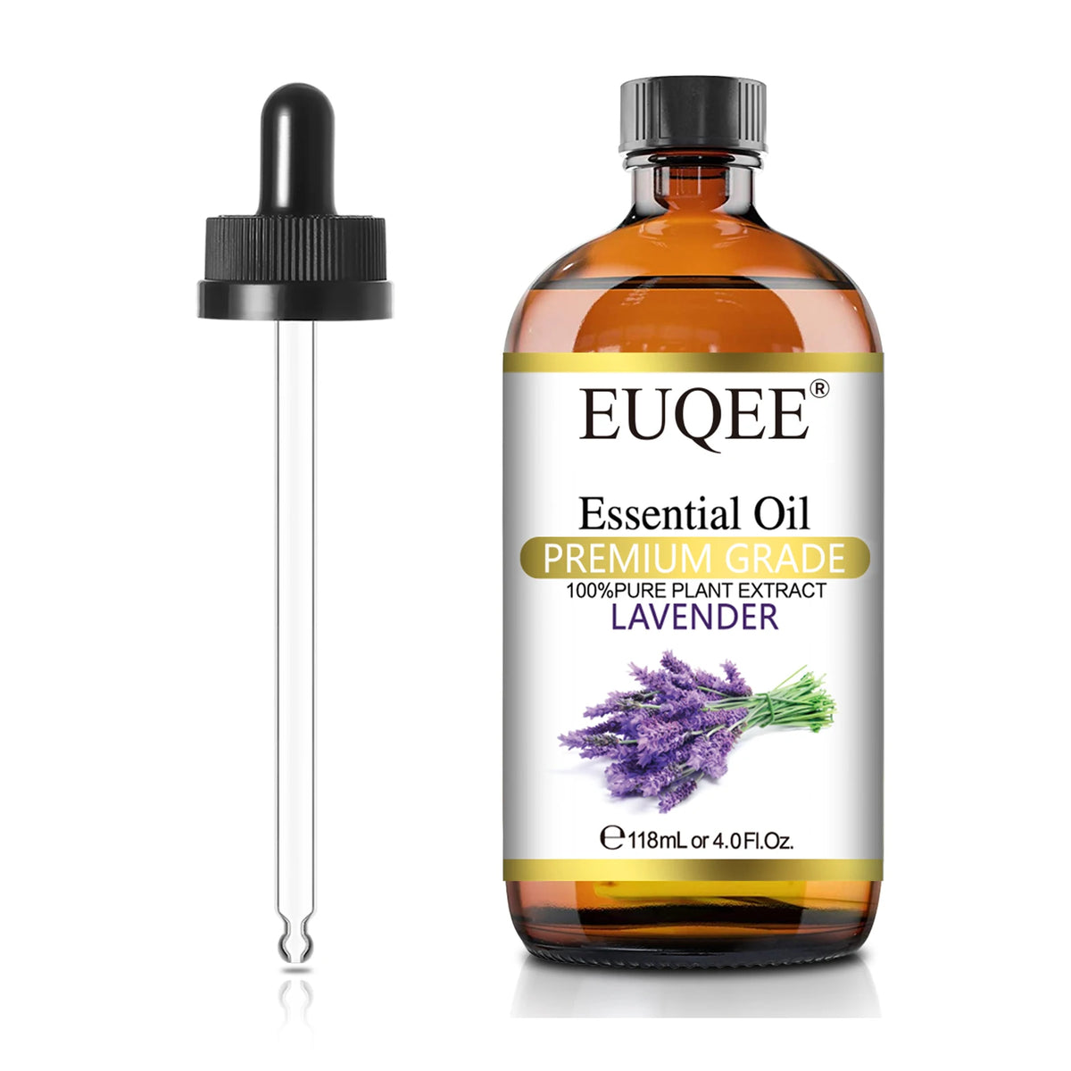 EUQEE 118ML Natural Essential Oil For Humidifier Diffuser Lemon Eucalyptus Helichrysum Copaiba Grapefruit Cedarwood Aroma Oils