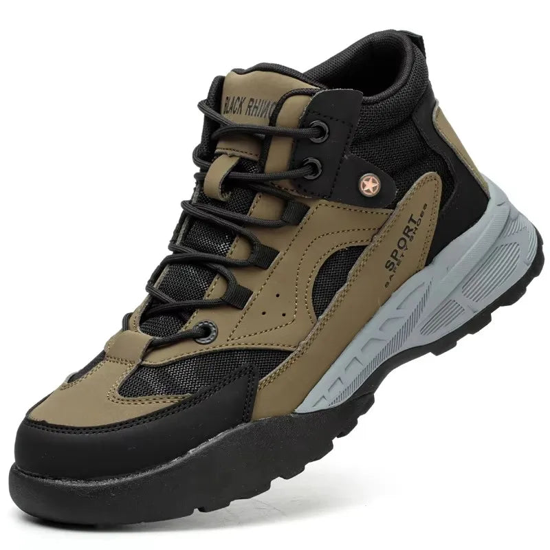 Large size 49 Safety Shoes Men Anti-Smash Anti Puncture Work Shoes Outdoor Men's Hiking Shoes Indestructible Sneakers Men Boots
