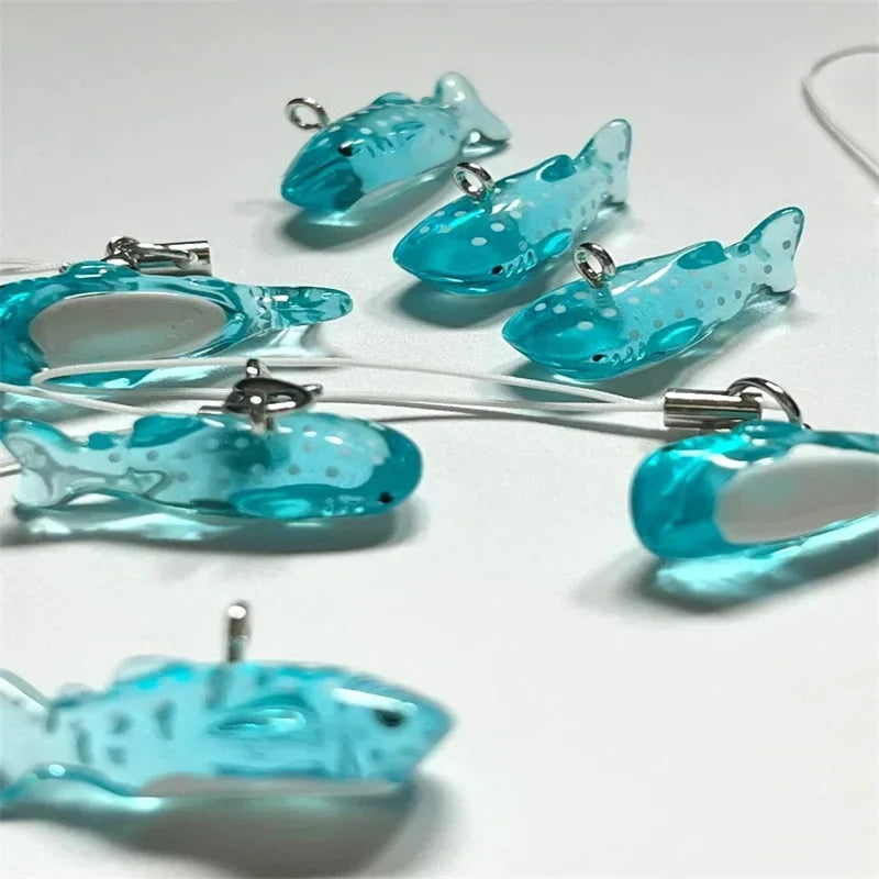 Marine Animal Mobile Phones Charms Cute Whale Shark Manta Ray Cellphone Decorations Keychains Lanyard Accessories