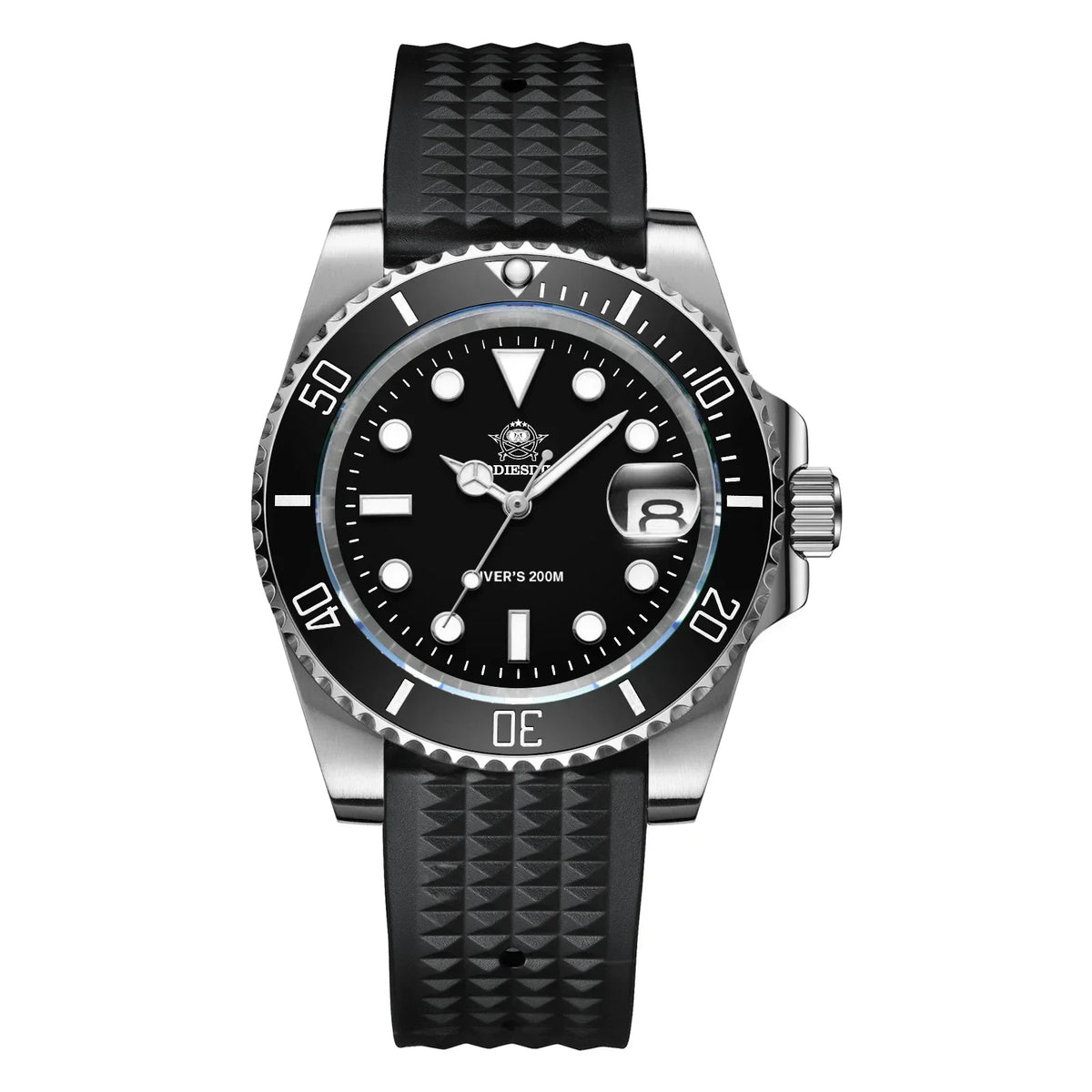 ADDIESDIVE Luxury Stainless Steel Quartz Watch For Men 20ATM Waterproof Date Clock Ceramic Bezel Sport Watches Relogio Masculino