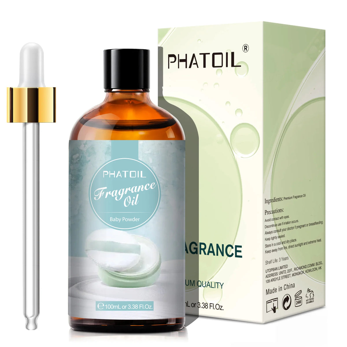 PHATOIL 100ml Flower Series Fragrance Oils For Diffuser Candle Making White Musk Bubble Gum Sea Breeze Baby Powder Aroma Oil