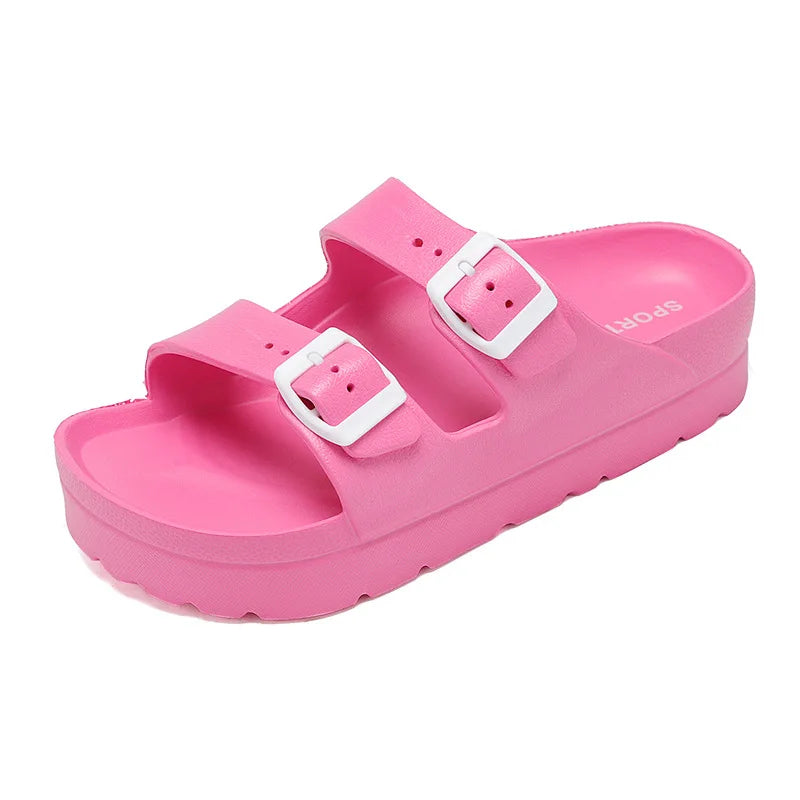 KIDMI New Fashion Women Sandals Comfortable Women's Slippers High Quality EVA Women Flip-flops Nonslip Soft Integrated Slippers
