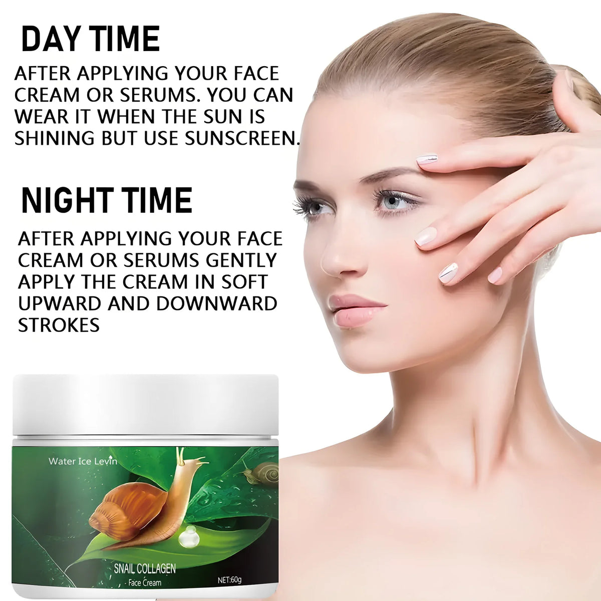 Snail anti-wrinkle cream firming up anti-aging fade fine lines moisturizing whitening repair skin care cosmetics