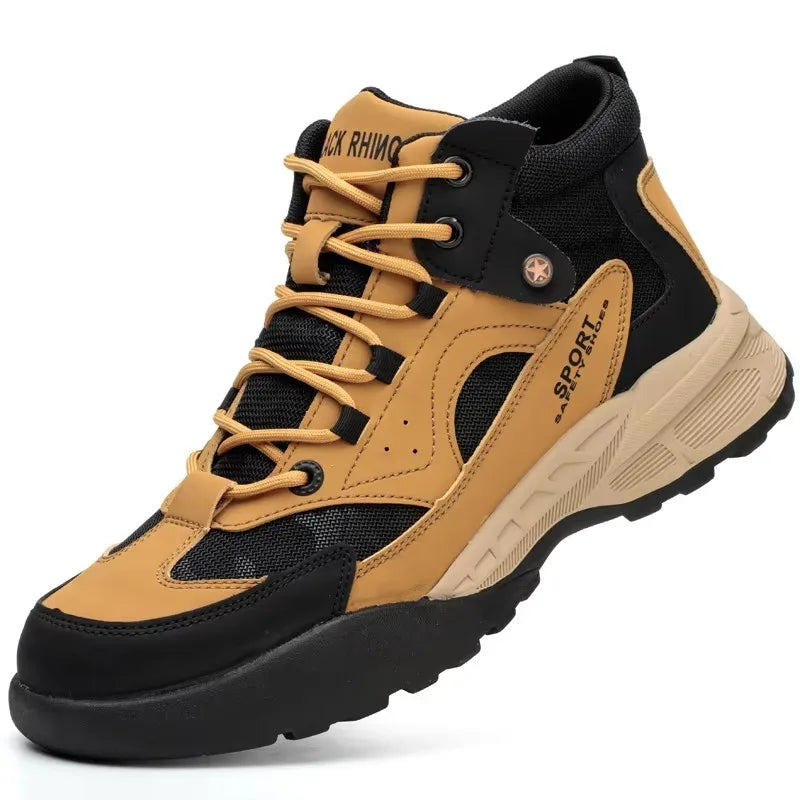 Large size 49 Safety Shoes Men Anti-Smash Anti Puncture Work Shoes Outdoor Men's Hiking Shoes Indestructible Sneakers Men Boots