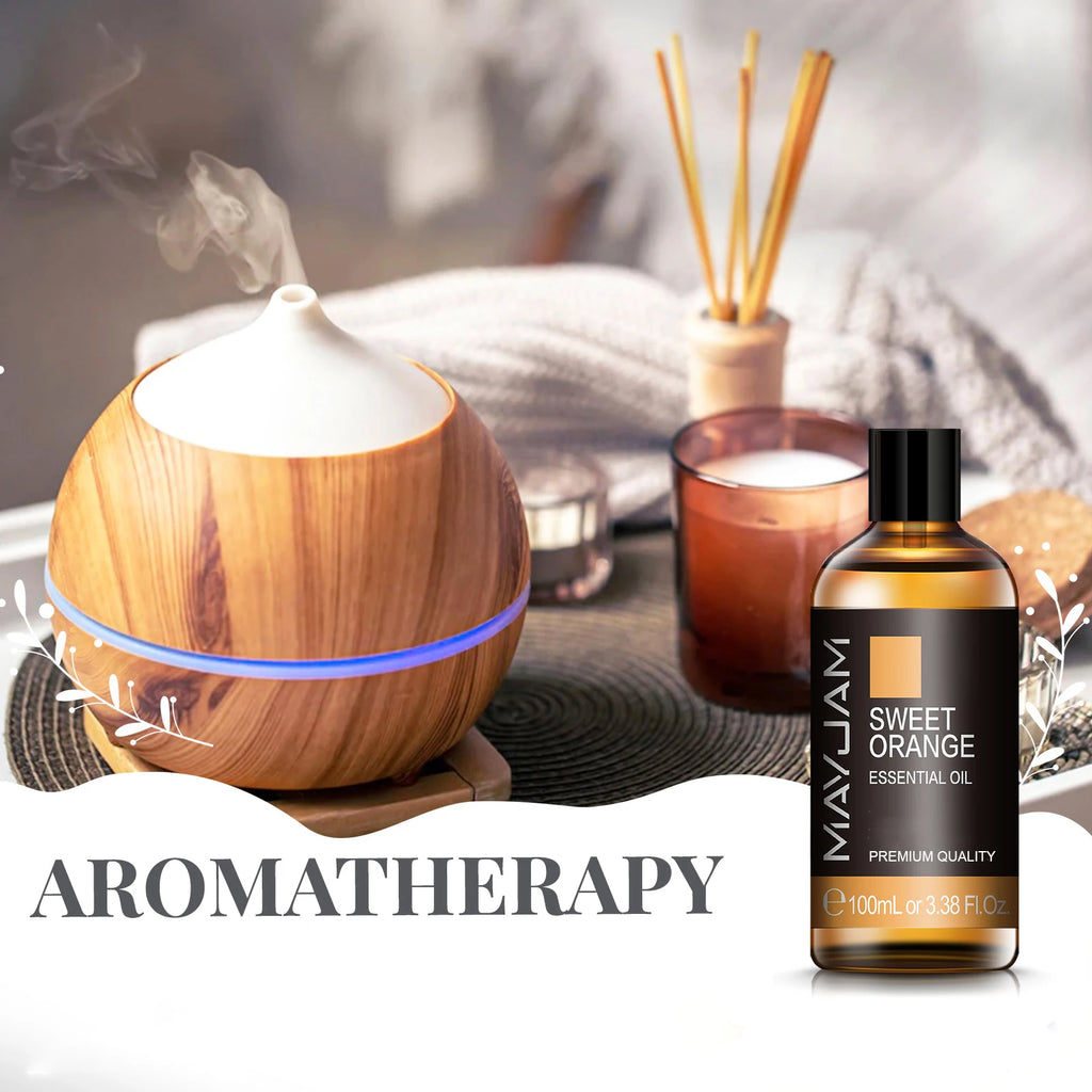 100ml Pure Natural Essential Oils Camphor Ginger Pine Neddles Myrrh Fennel Basil Cypress Thyme Juniper Oil for humidifier