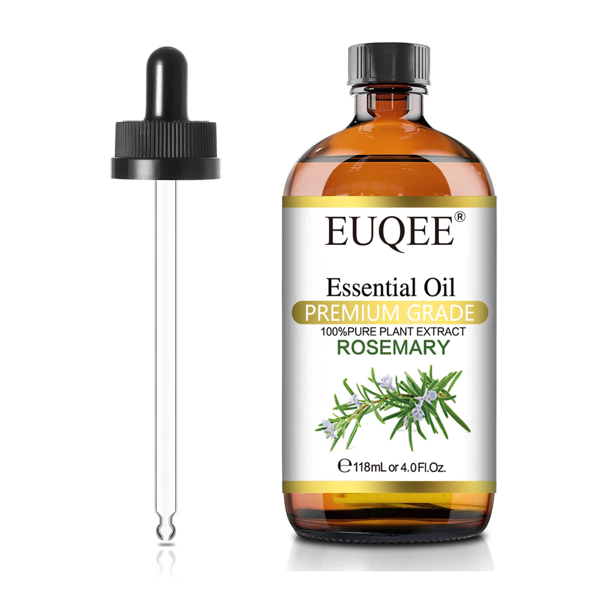 EUQEE 118ML Natural Essential Oil For Humidifier Diffuser Lemon Eucalyptus Helichrysum Copaiba Grapefruit Cedarwood Aroma Oils