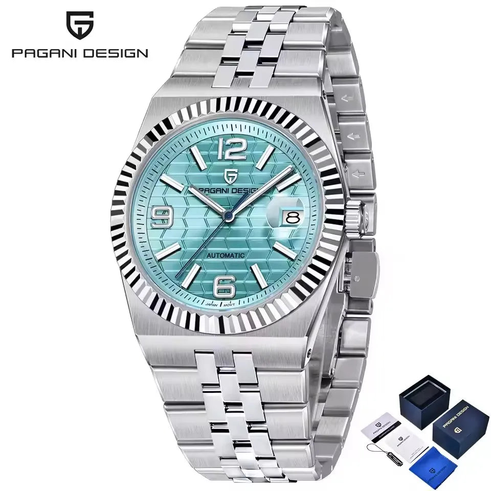 PAGANI DESIGN New Mechanical automatic Date Luxury Watch Sapphire Japan Movt Business Clock Stainless Steel Luminous Men watch