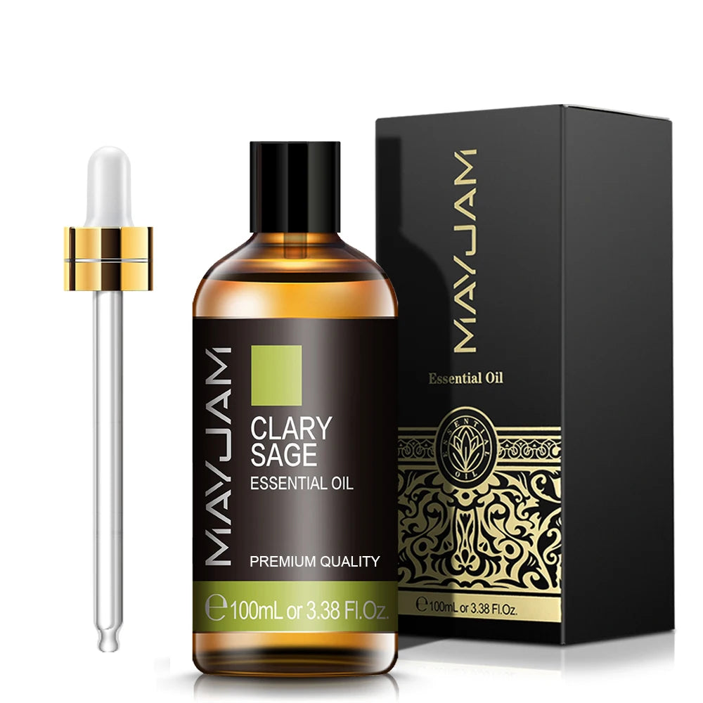 MAYJAM 100ML Pure Aroma Essential Oils Cinnamon Rosemary Cedarwood Lemongrass Tea Tree Oil for Massage Humidifier Soaps Candle