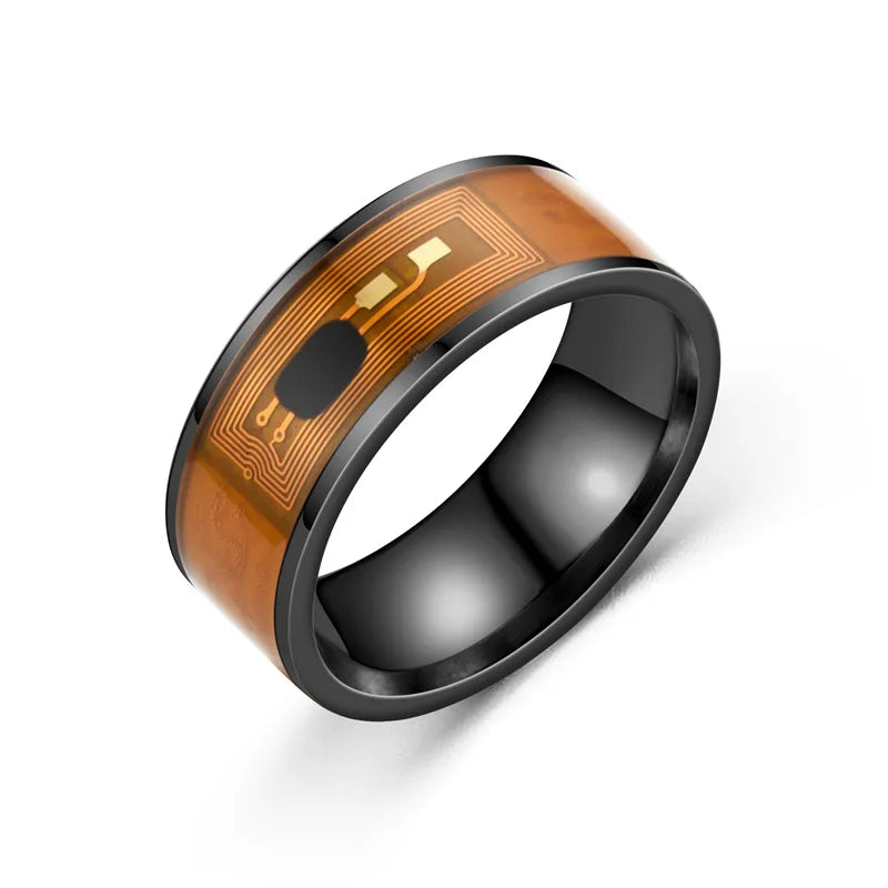 Fashion Men's Magic Wear NFC Smart Ring Finger Digital Ring for Android Phones with Functional Couple Stainless Steel Ring