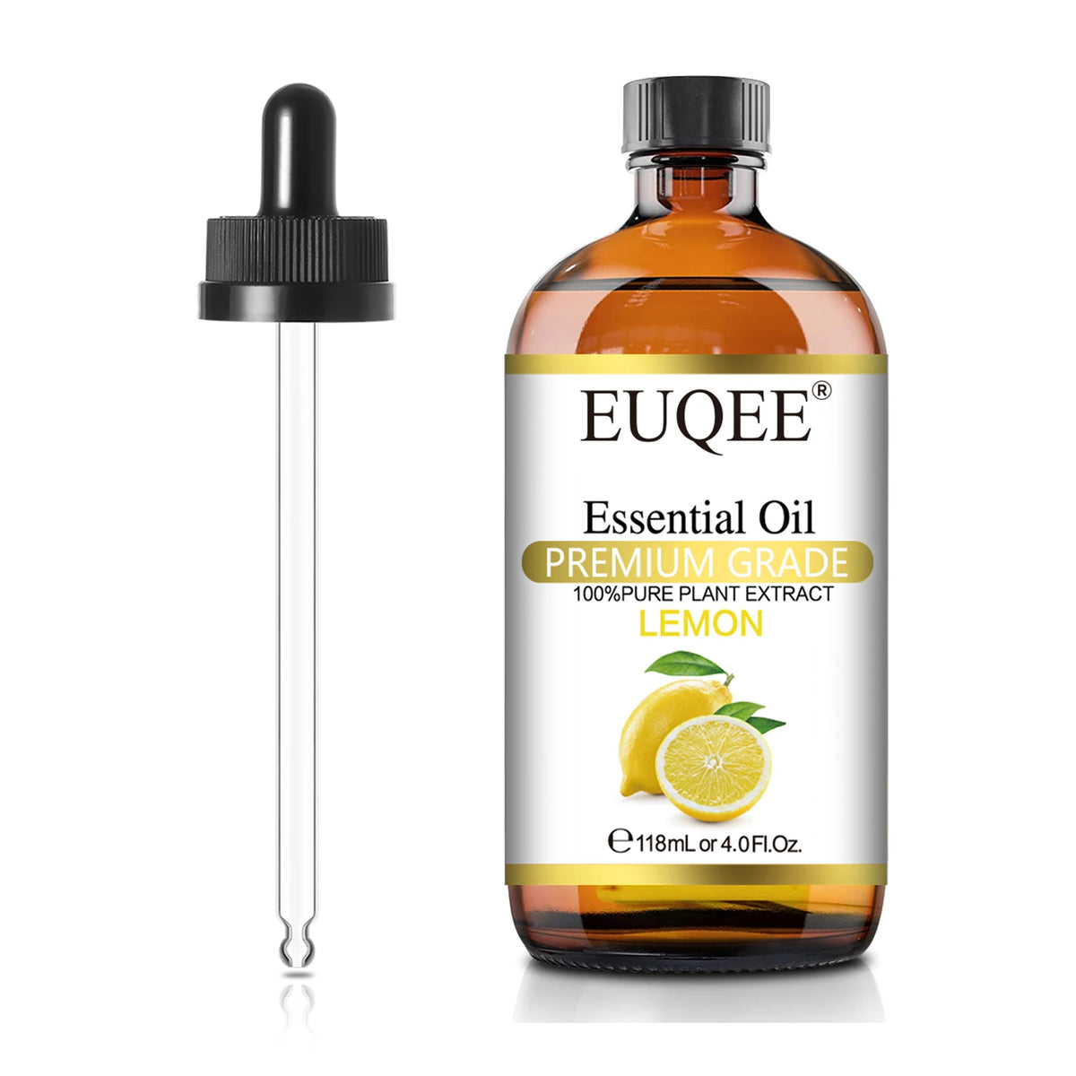 EUQEE 118ML Natural Essential Oil For Humidifier Diffuser Lemon Eucalyptus Helichrysum Copaiba Grapefruit Cedarwood Aroma Oils