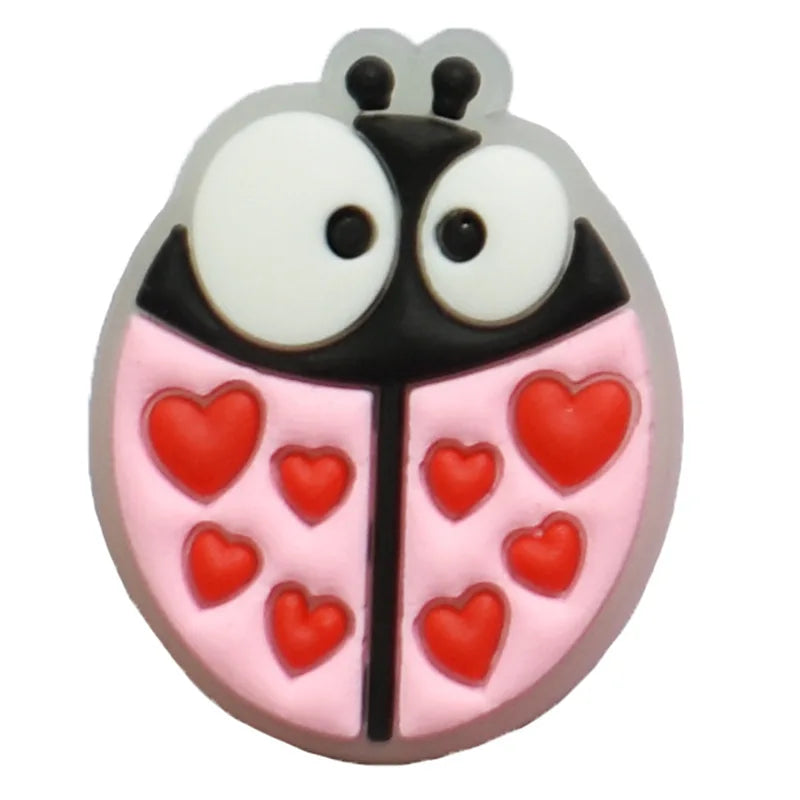 PVC glowing in dark  Shoe Decoration Buckle Charm Accessories 1pcs bling duck rubbit animal DIY Combination for clog DIY