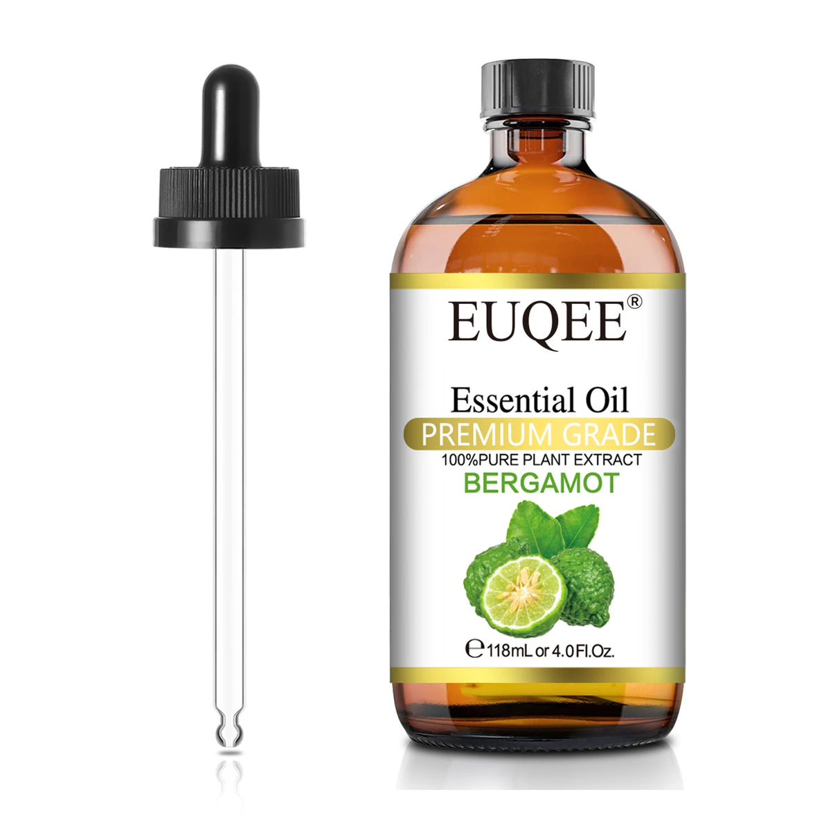 EUQEE 118ML Natural Essential Oil For Humidifier Diffuser Lemon Eucalyptus Helichrysum Copaiba Grapefruit Cedarwood Aroma Oils