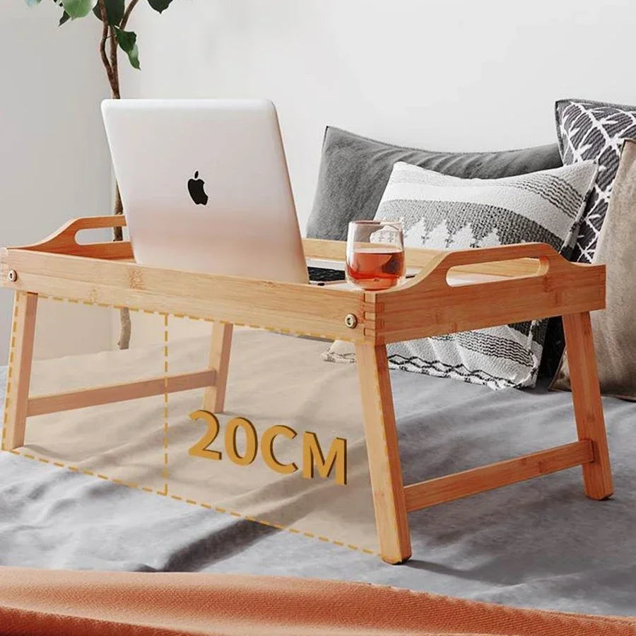 Table Dessert Folding Tray Bedroom Breakfast Tray Desk Office Tea Tray Multifunctional Reading Rack Floor Computer Desk Board