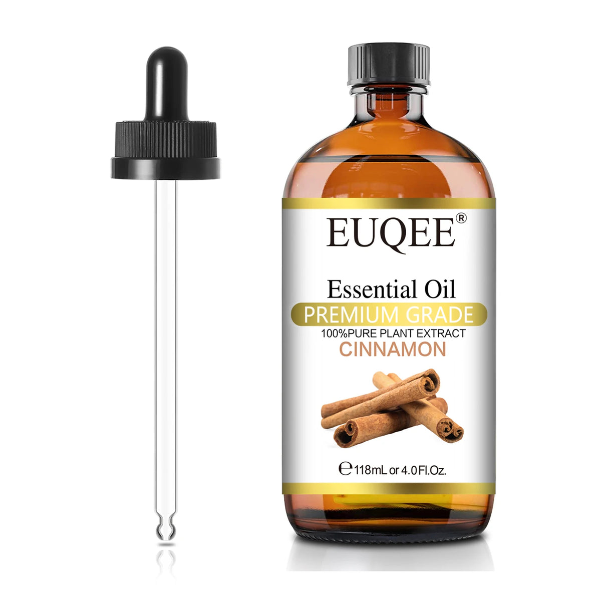 EUQEE 118ML Natural Essential Oil For Humidifier Diffuser Lemon Eucalyptus Helichrysum Copaiba Grapefruit Cedarwood Aroma Oils