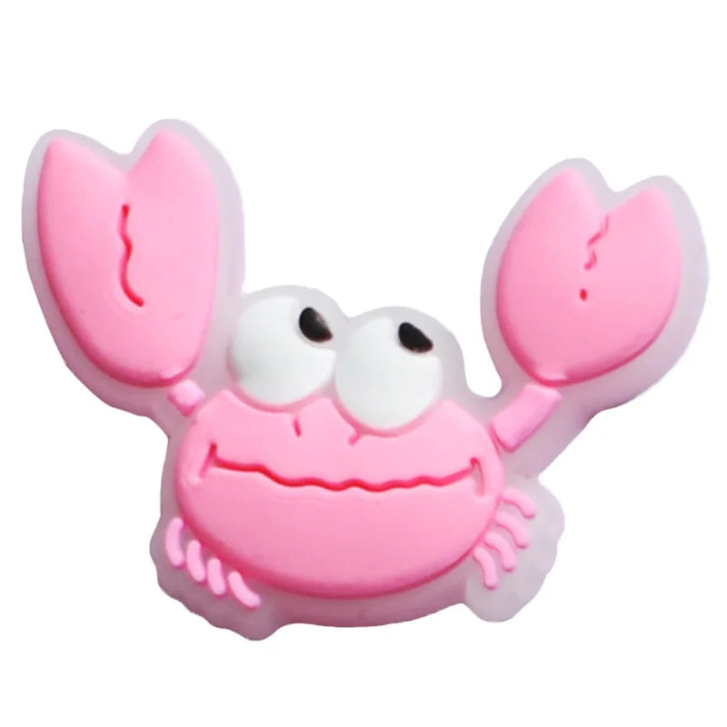 PVC glowing in dark  Shoe Decoration Buckle Charm Accessories 1pcs bling duck rubbit animal DIY Combination for clog DIY