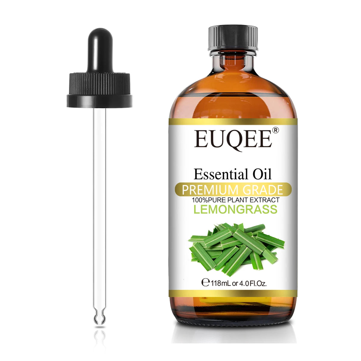 EUQEE 118ML Natural Essential Oil For Humidifier Diffuser Lemon Eucalyptus Helichrysum Copaiba Grapefruit Cedarwood Aroma Oils