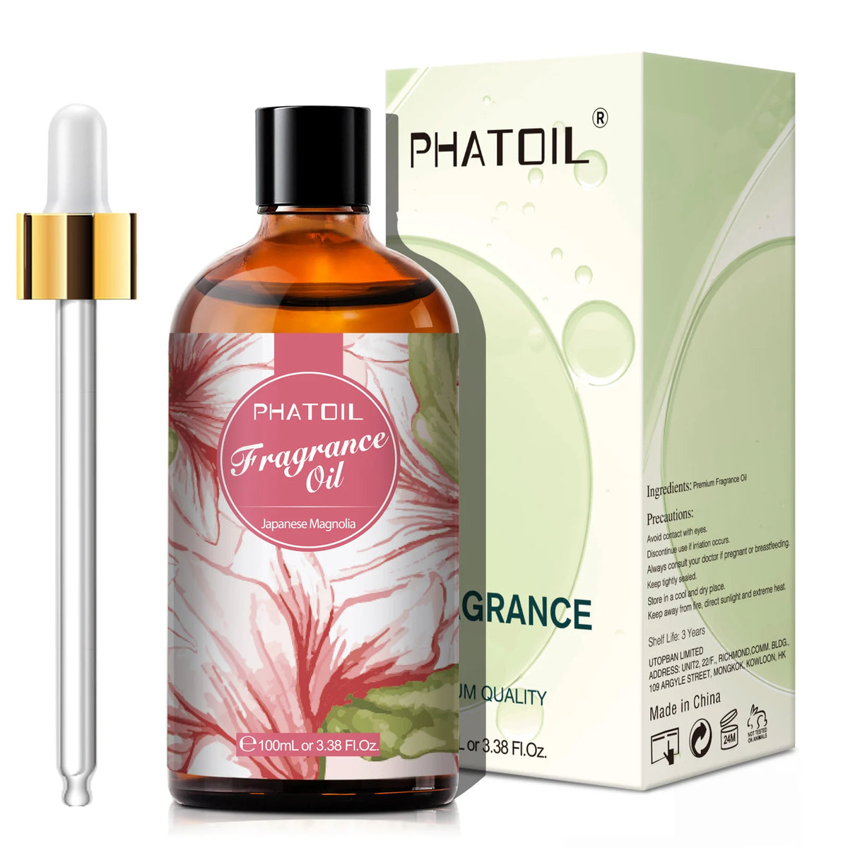PHATOIL 100ml Flower Series Fragrance Oils For Diffuser Candle Making White Musk Bubble Gum Sea Breeze Baby Powder Aroma Oil