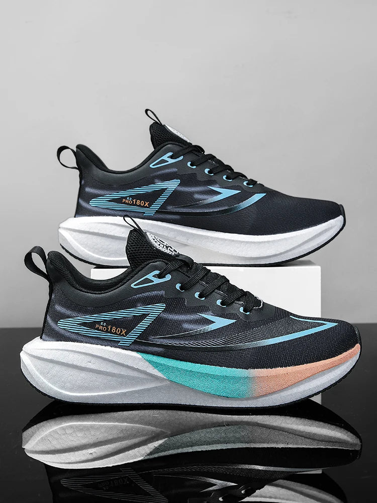Marathon Sports Breathable Running Sneakers Men Lightweight Women's Athletic Nonskid Sneakers Trend Casual Walking Shoes For Men