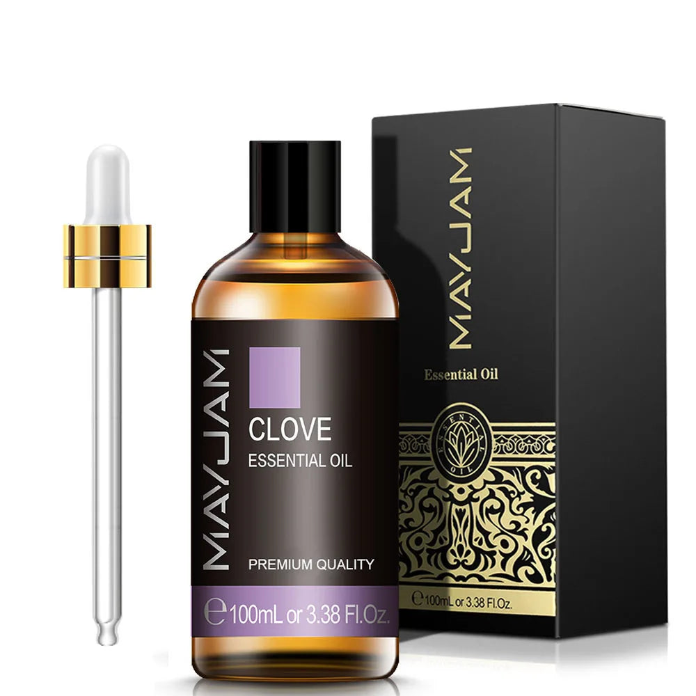 MAYJAM 100ML Pure Aroma Essential Oils Cinnamon Rosemary Cedarwood Lemongrass Tea Tree Oil for Massage Humidifier Soaps Candle