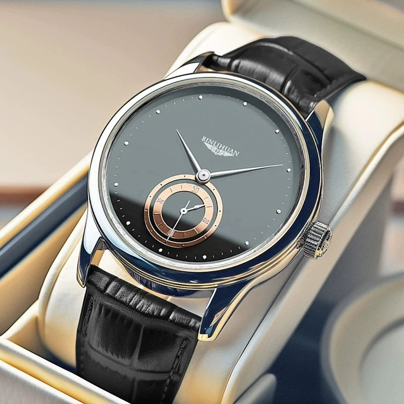 New Fashion Man Luxury Business Leather Watch Men Top Sports Casual Quartz Watches Male Clock Militray Wristwatches Reloj Hombre