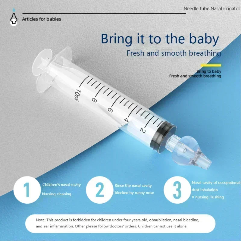 Rhinitis Nasal Irrigator Washing for Children Silicone Baby Nasal Aspirator Syringe Baby Nose Cleaner Kids Nasal Washer Reusable