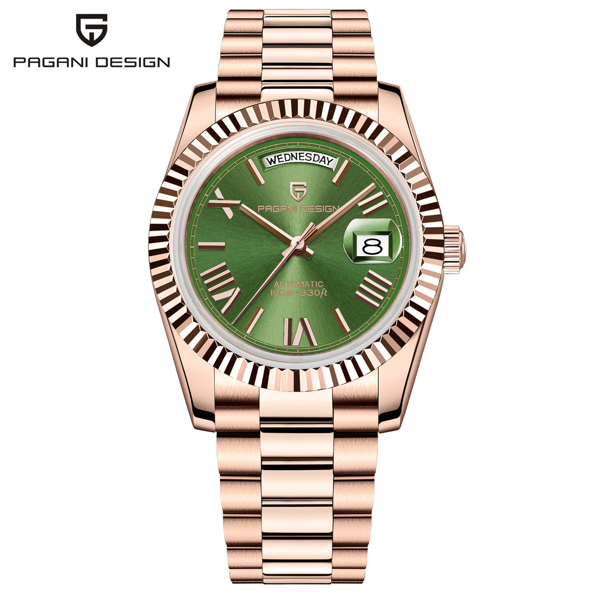 PAGANI DESIGN 2026 New DD36 Rose Gold Luxury Automatic Watch For Men Mechanical Wrist watch Men Sapphire Glass 10Bar Waterproof