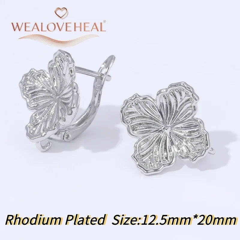 18K Gold Plated Brass Metal Leverback Earwire,Handmade DIY Earrings Findings Accessories, High Quality Heart Earring Hook Clasps