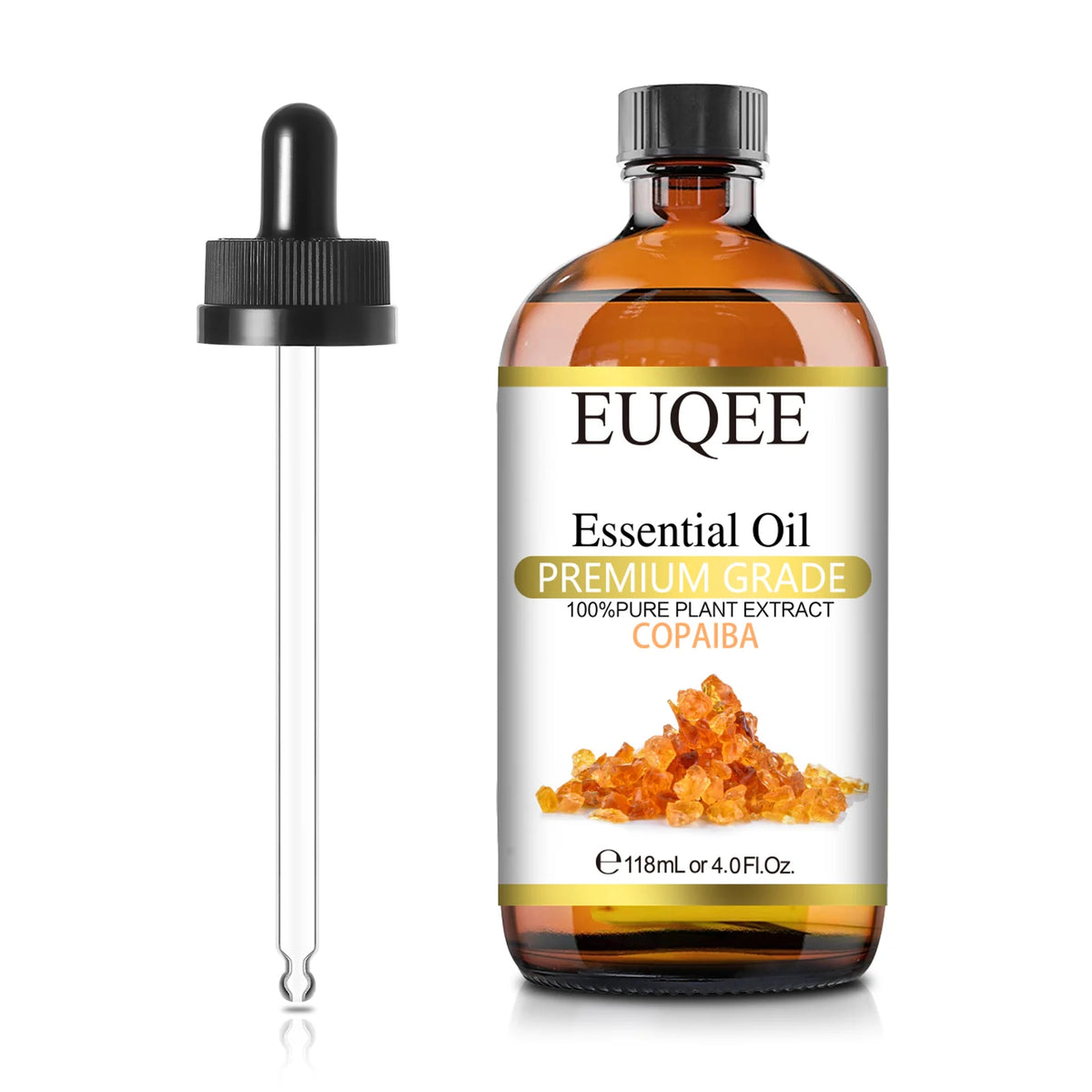 EUQEE 118ML Natural Essential Oil For Humidifier Diffuser Lemon Eucalyptus Helichrysum Copaiba Grapefruit Cedarwood Aroma Oils