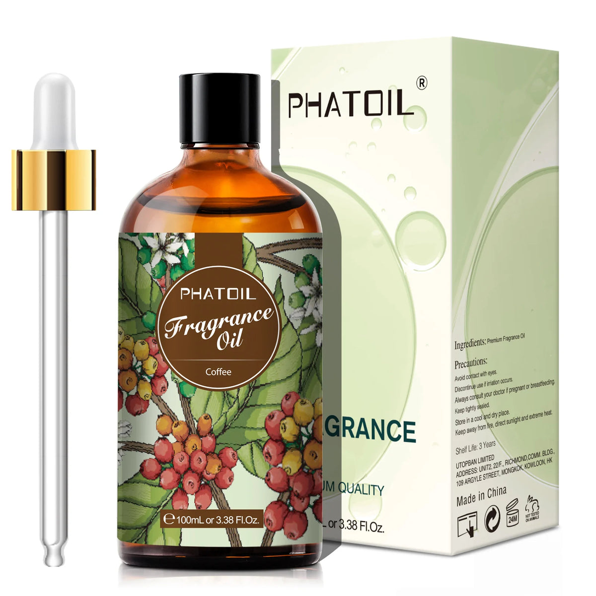 PHATOIL 100ml Flower Series Fragrance Oils For Diffuser Candle Making White Musk Bubble Gum Sea Breeze Baby Powder Aroma Oil