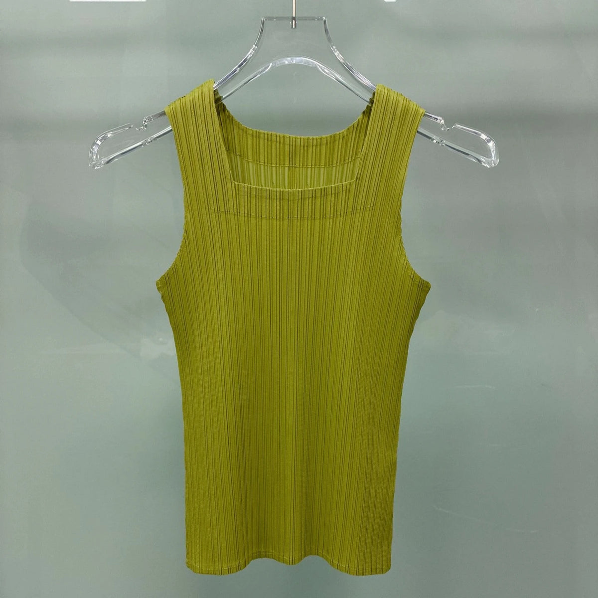 Miyake Pleated Vest 2026 Summer New Sleeveless T-Shirt Simple Fashion Elegant Casual Base Shirt Women's Lightweight Stretch Top