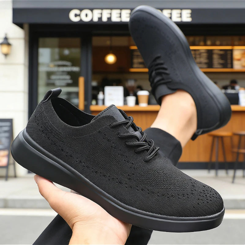 New Classis Men's Causal Shoes Mesh Breathable Non Slip Walking Shoes Fashion Soft Sole Stylish Sneakers Tennis Flat Shoes Men