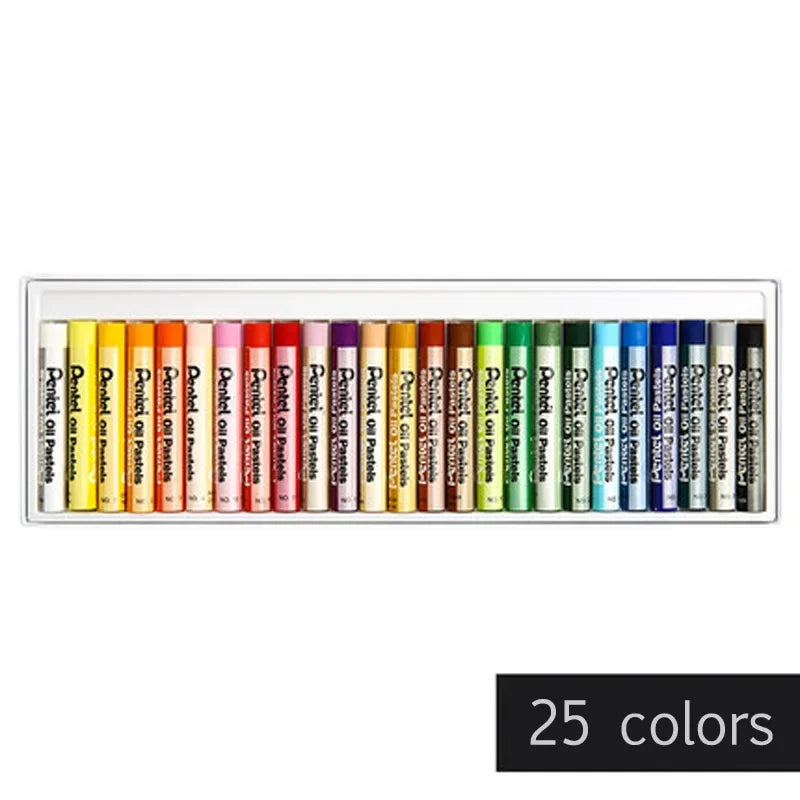 12-50Colors Japan Pentel Oil Pastels Color Paintings Fine Art Crayons Graffiti Eco-friendly Soft Crayons Art Supplies Stationery