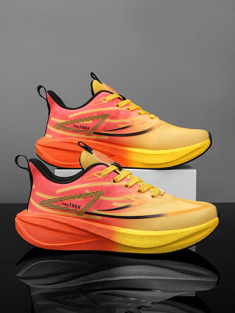 Marathon Sports Breathable Running Sneakers Men Lightweight Women's Athletic Nonskid Sneakers Trend Casual Walking Shoes For Men
